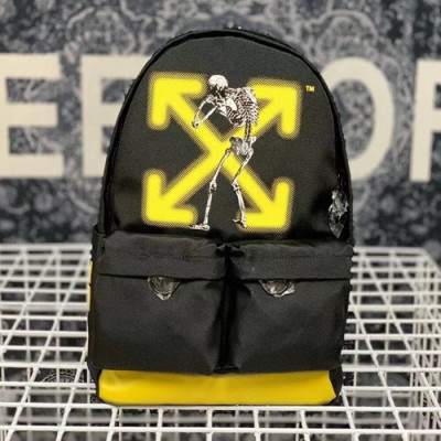 Off White 2019 Nylon Back Pack,43cm - 오프화이트 2019 나일론 남여공용 백팩 OFFB0090,43cm,블랙