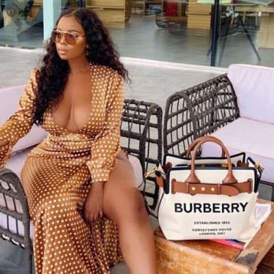 Burberry 2019 Canvas Tote Shoulder Bag, 40cm - 버버리 2019 여성용 캔버스 토트 숄더백 ,BURB0418,40cm,연베이지