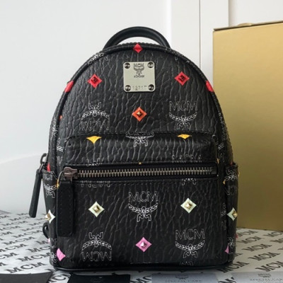 MCM 2019 Visetos Shoulder Bag / Hip Sack / Back Pack,21cm - 엠씨엠 2019 비세토스 여성용 숄더백 / 힙색 / 백팩 MCMB0351,21cm,블랙