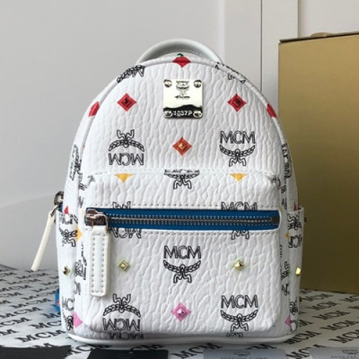 MCM 2019 Visetos Shoulder Bag / Hip Sack / Back Pack,21cm - 엠씨엠 2019 비세토스 여성용 숄더백 / 힙색 / 백팩 MCMB0352,21cm,화이트