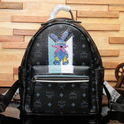 MCM 2019 Visetos Back Pack,21/26cm - 엠씨엠 2019 베세토스 여성용 백팩 MCMB0356, 21/26cm,블랙