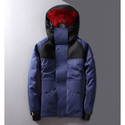 Moncler 2019 Mens Patch Logo Modern Goose Down Jacket - 몽클레어 2019 남성 패치 로고 모던 구스다운 자켓 Moc01066x.Size(m - 3xl).블루