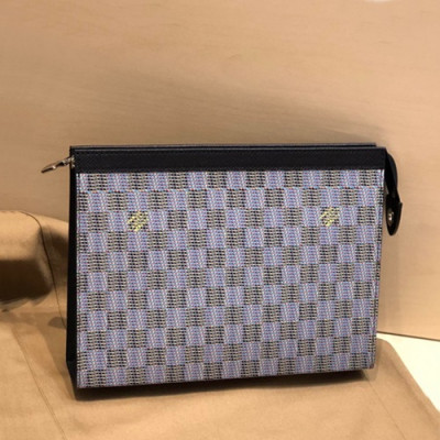 Louis Vuitton 2019 Pochette Voyage Clutch Bag,26cm - 루이비통 2019 포쉐트 보야지 남여공용 클러치백 M61692,LOUB1704,26cm,블루