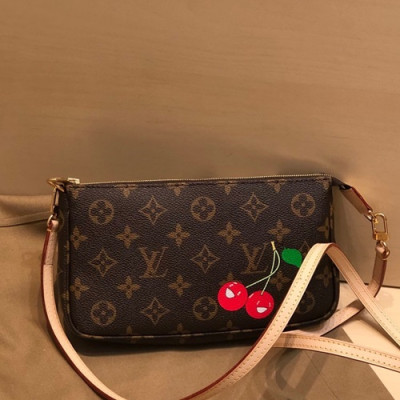 Louis Vuitton 2019 Monogram Canvas Clutch Bag / Tote Shoulder Bag ,21cm - 루이비통 2019 캔버스 클러치백 / 토트 숄더백,M51985, LOUB1711, 21cm,브라운