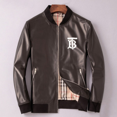 Burberry 2019 Mens Casual Down Leather Jacket - 버버리 2019 남성 캐쥬얼 다운 가죽 자켓 Bur01431x.Size(l - 4xl).블랙