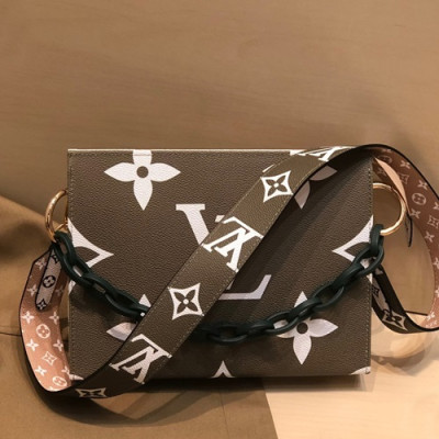 Louis Vuitton 2019 Women Clutch Bag / Shoudler Bag,26cm - 루이비통 2019 여성용 클러치백 / 숄더백, M47542,LOUB1850 ,26cm,그린+화이트