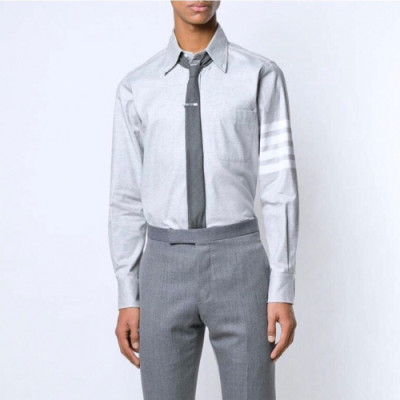 Thom Browne 2019 Mens Strap Cotton Shirt - 톰브라운 2019 남성 스트랩 코튼 셔츠 Thom0386x.Size(s - 2xl).그레이