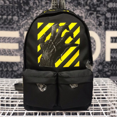 Off White 2019 Nylon Back Pack,48cm - 오프화이트 2019 나일론 남여공용 백팩 OFFB0101,48cm,블랙