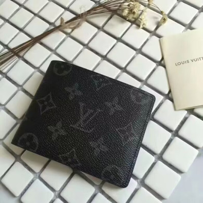 Louis Vuitton 2022 Monogram Canvas Wallet M60895 - 루이비통 2022 모노그램 남여공용 캔버스 반지갑,LOUW0358,Size(11cm),블랙