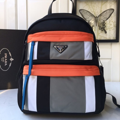 Prada 2019 Nylon Mens Back Pack ,40CM - 프라다 2019 나일론 남성용 백팩 2VZ025 - 4,40CM,블랙