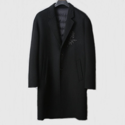 Dolce&Gabbana 2019 Mens Logo Cashmere Down Coat - 돌체앤가바나 2019 남성 로고 캐시미어 다운 코트 Dol0257x.Size(s - 2xl).블랙