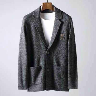 Gucci 2019 Mens Logo Casual Knit Suit Jacket - 구찌 2019 남성 로고 캐쥬얼 니트 슈트 자켓 Guc01644x.Size(m - 3xl).그레이