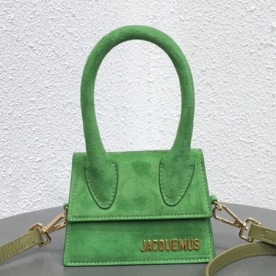 Jacquemus 2019 Suede Mini Tote Shoulder Cross Bag ,12cm - 자크뮈스 2019 스웨이드 여성용 미니 토트 숄더 크로스백 JACB0014,12cm,그린