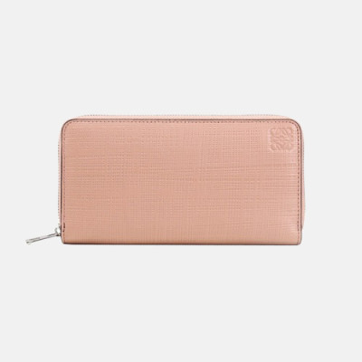 Loewe 2019 Ladies Leather Wallet - 로에베 2019 여성용 레더 장지갑 LOEW0008.Size(19cm).핑크