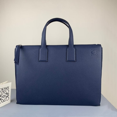 Loewe 2019 Leather Mens Business,38CM - 로에베 2019 남성용 레더 서류가방 ,LOEB0379, 38CM, 네이비