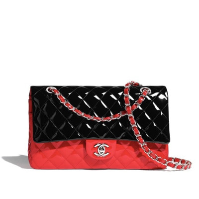 Chanel 2019  Women Chain Shoulder Bag 1112 ,25CM - 샤넬 2019 여성용 체인 숄더백 1112 - CHAB1319,25CM,블랙+레드