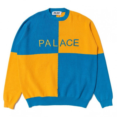 Palace 2019 Mens Crew-neck Cotton Sweater - 팔라스 2019 남성 크루넥 코튼 스웨터 Pala004x.Size(m - 2xl).스카이블루