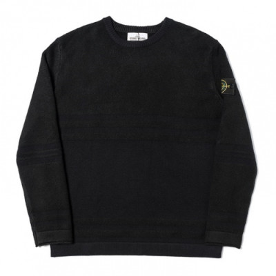 [매장판]Stone Island 2019 Mens Casual Oversize Wool Sweater - 스톤아일랜드 2019 남성 캐쥬얼 오버사이즈 울 스웨터 Sto0048x.Size(m - 2xl).블랙