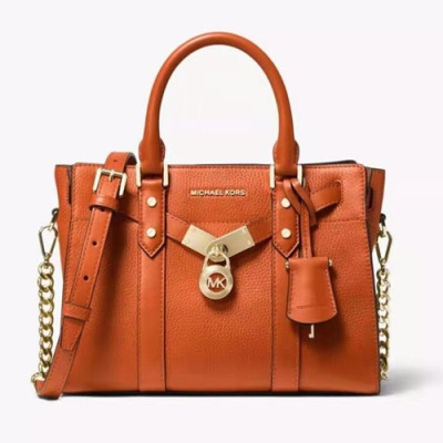 Michael Kors 2019 Leather Tote Shoulder Bag, 27CM - 마이클 코어스 2019 레더 토트 숄더백 ,MKB0308, 27CM,오렌지