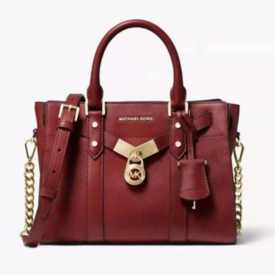 Michael Kors 2019 Leather Tote Shoulder Bag, 27CM - 마이클 코어스 2019 레더 토트 숄더백 ,MKB0309, 27CM,와인