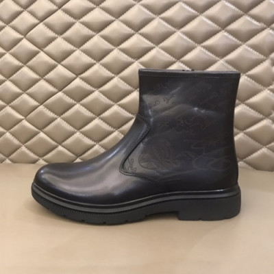 Berluti 2019 Mens Leather Boots -  벨루티 2019 남성용 레더 부츠,BERTS0053.Size(240 - 270).블랙