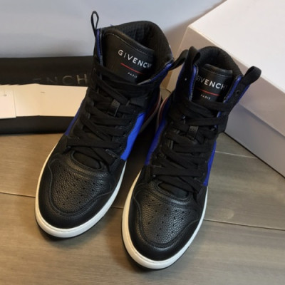 Givenchy 2019 Mens Leather Sneakers - 지방시 2019 남성용 레더 스니커즈,GIVS0084,Size(240 - 270).블랙+블루