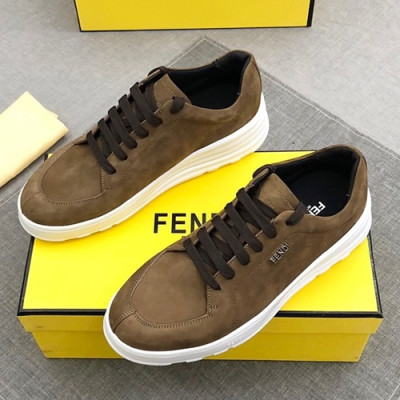 Fendi 2019 Mens Leather Sneakers - 펜디 2019 남성용 레더 스니커즈 FENS0251,Size(240 - 270).브라운