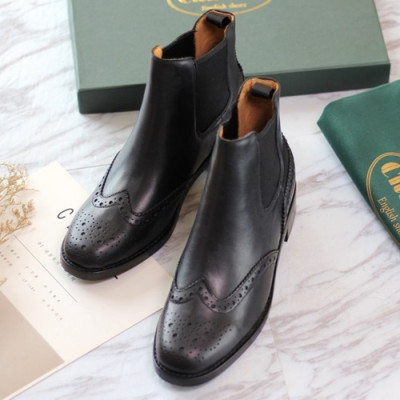 Church's 2019 Ladies Leather Ankle Boots - 처치스 2019 여성용 레더 앵글 부츠 CHUS0002 , Size(225 - 245),블랙