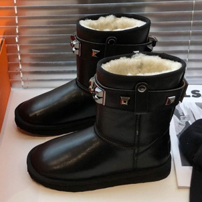 Hermes  2019 Ladies Leather Boots - 에르메스 2019 여성용 레더 부츠 HERS0258,Size(225-250),블랙