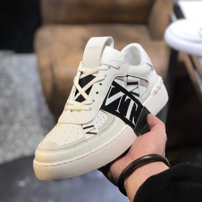 Valentino  2019 Mens Leather Sneakers - 발렌티노 2019 남성용 레더 스니커즈 VTS0174,Size(240-270),화이트