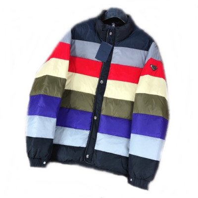 Prada 2019 Mens Logo Casual Down Jacket - 프라다 2019 남성 로고 캐쥬얼 다운 자켓 Pra0845x.Size(m - 2xl).블랙