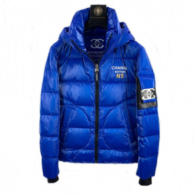 Chanel 2019 Mm/Wm Patch Point Down Padding - 샤넬 2019 남자 패치 포인트 다운 패딩 Cnl0487x.Size(m - 3xl).블루