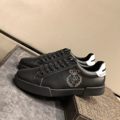 Dolce&Gabbana 2019 Mens Leather Sneakers  - 돌체앤가바나 2019  남성용 레더 스니커즈 DGS0146,Size(240 - 270),블랙