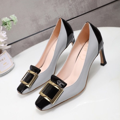 Roger Vivier 2019 Ladies Leather High Heel Pumps - 로저비비에 2019 여성용 하이힐 펌프스 RVS0137.Size(225 - 245).그레이