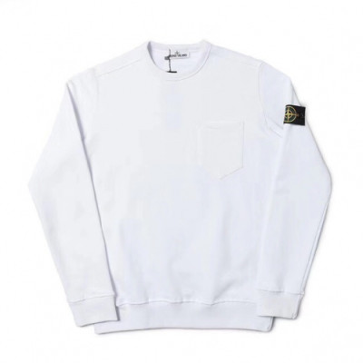 Stone Island 2019 Mens  Light Reflection Logo Cotton Man-to-man - 스톤아일랜드 2019 남성 로고 코튼 기모 맨투맨 Sto0069x.Size(m - 2xl).화이트