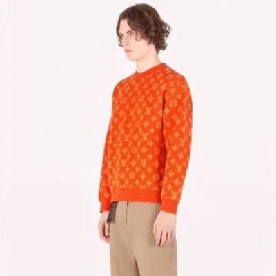 [매장판]Louis vuitton 2019 Mm/Wm Basic Crew-neck Wool Man-to-man - 루이비통 2019 남자 베이직 크루넥 울 맨투맨 Lou01443x.Size (s - l).오렌지