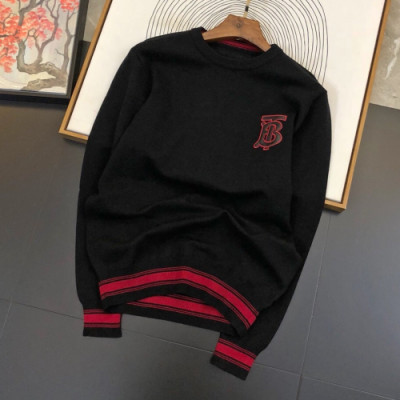 Burberry 2019 Mens Retro Logo Crew-neck Wool Sweater - 버버리 2019 남성 레트로 로고 크루넥 울 스웨터 Bur01610x.Size(m - 3xl).블랙