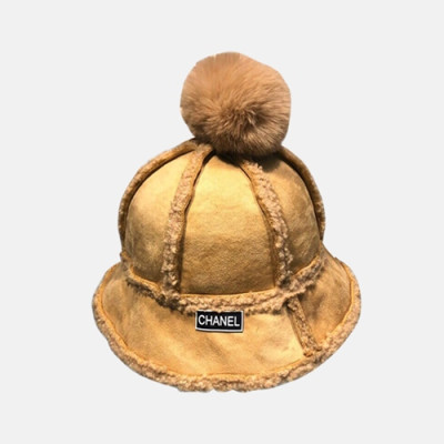 Chanel 2019 Ladies Lambs Wool Cap - 샤넬 2019 여성용 램스울 모자 CHAM0103, 카멜