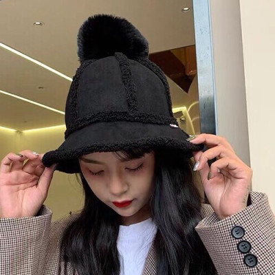 Chanel 2019 Ladies Lambs Wool Cap - 샤넬 2019 여성용 램스울 모자 CHAM0105, 블랙