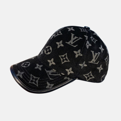 Louis Vuitton 2019 Mm / Wm Corduroy Cap - 루이비통 2019 남여공용 골덴 모자 LOUM0005, 블랙