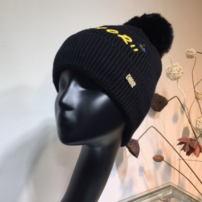 Dior 2019 Ladies Knit Cap - 디올 2019 여성용 니트 모자 DIOM0023, 블랙