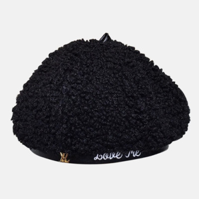 Louis Vuitton 2019 Ladies Lambs Wool Cap - 루이비통 2019 여성용 램스 울 모자 LOUM0008, 블랙