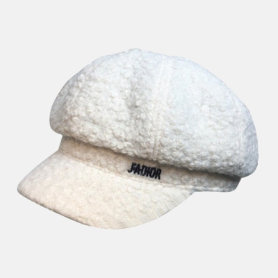 Dior 2019 Ladies Lambs Wool  Cap - 디올 2019 여성용 램스울 모자 DIOM0032, 화이트