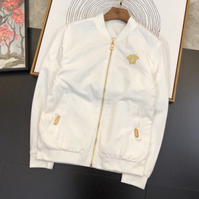 Versace 2019 Mens Medusa Windproof Jacket- 베르사체 2019 남성 메두사 방풍 자켓 Ver0410x.Size(m - 3xl).화이트