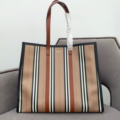 Burberry 2019 Tote Shoulder Shopper Bag, 40cm - 버버리 2019 남여공용 토트 숄더 쇼퍼백,BURB0434,40cm,베이지