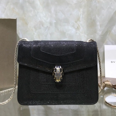 Bvlgari 2019 Serpenti Chain Shoulder Bag,20CM - 불가리 2019 세르펜티 체인 숄더백,BVLB0197,20cm,블랙