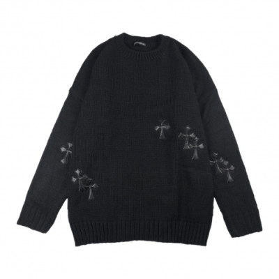 Chrome Hearts 2019 Mens Crew-neck Sweater - 크롬하츠 2019 남성 크루넥 스웨터 Chr0070x.Size(m - 2xl).블랙