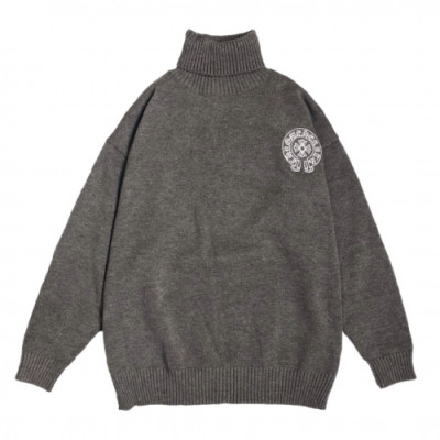 Chrome Hearts 2019 Mens Turtle-neck Sweater - 크롬하츠 2019 남성 터틀넥 스웨터 Chr0083x.Size(s - 2xl).그레이