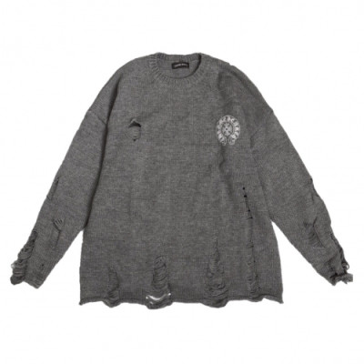 Chrome Hearts 2019 Mens Crew-neck Sweater - 크롬하츠 2019 남성 크루넥 스웨터 Chr0086x.Size(s - 2xl).그레이