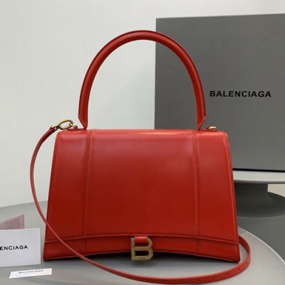 Balenciaga 2019 Leather Tote Shoulder Bag,36CM - 발렌시아가 2019 레더 토트 숄더백,BGB0518,36CM,레드